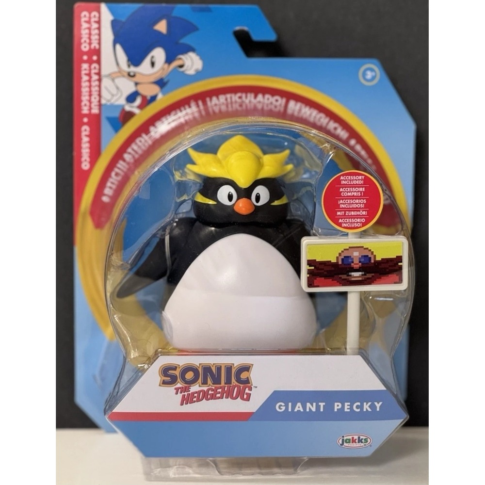 Jakks Sonic the Hedgehog‎ Giant Pecky Action Figure Toy 4"